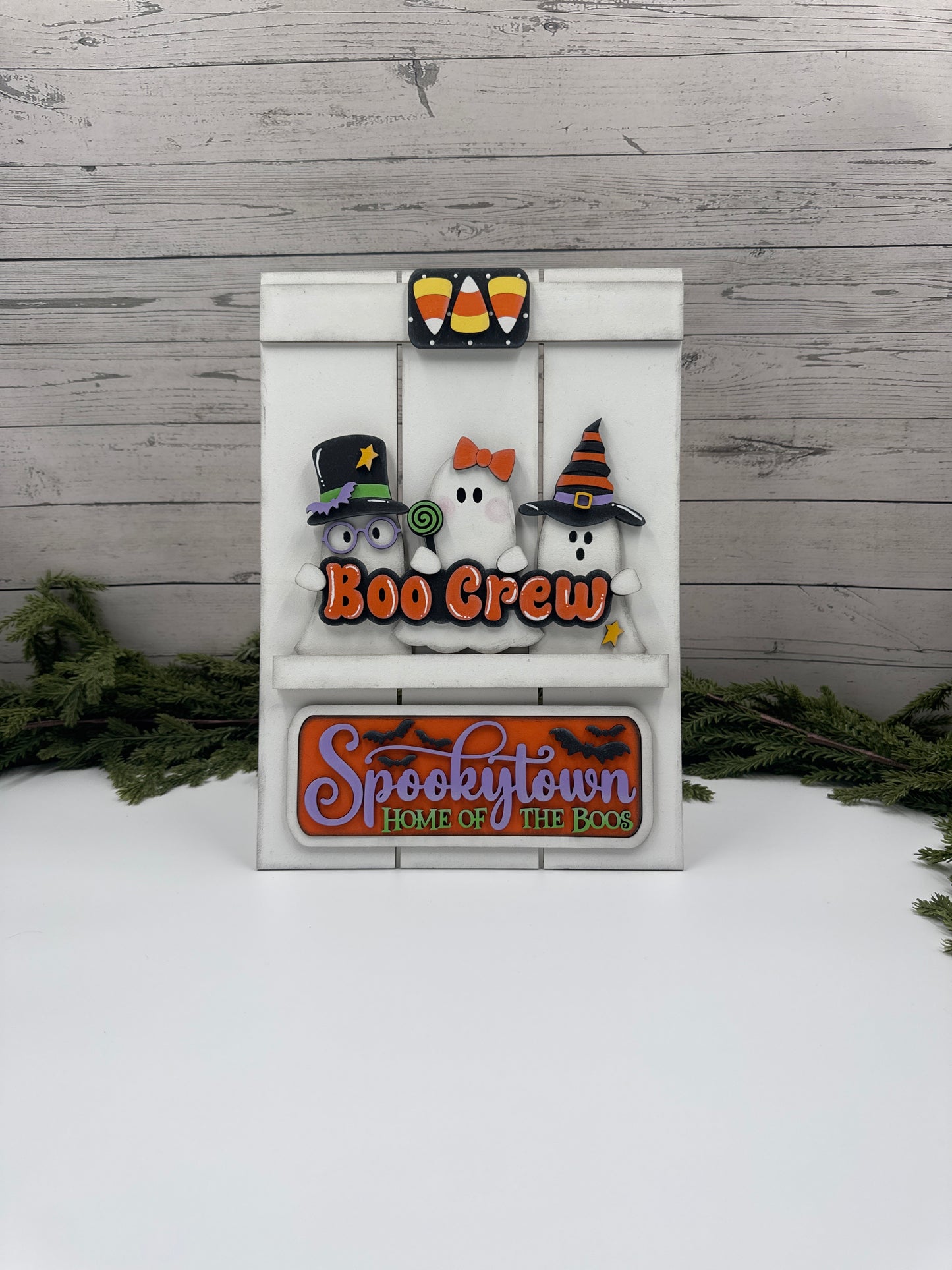 Halloween Kit – Interchangeable Magnetic Boo Crew Sign Insert for 9x13 Holiday Display Holder