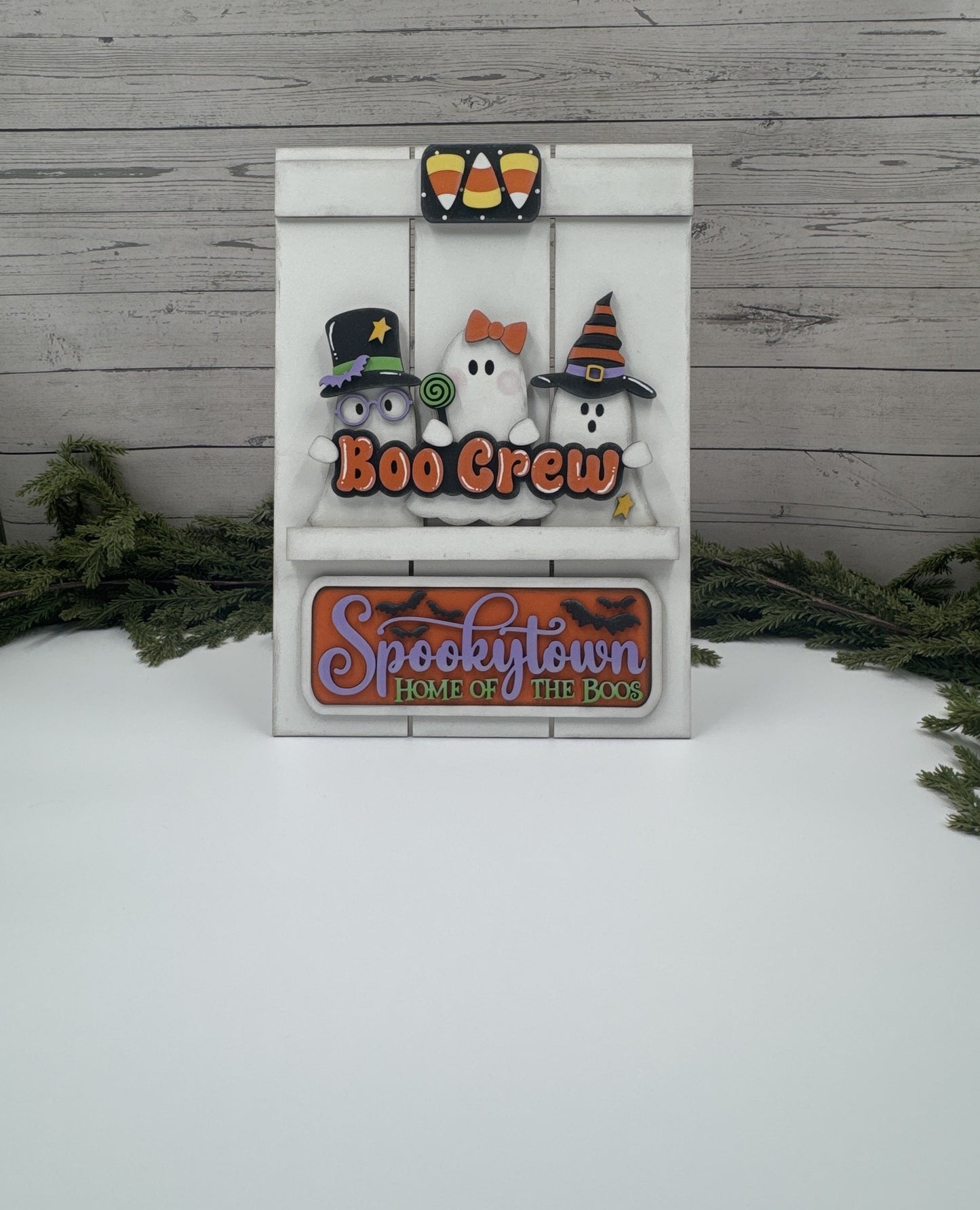 Halloween Kit – Interchangeable Magnetic Boo Crew Sign Insert for 9x13 Holiday Display Holder
