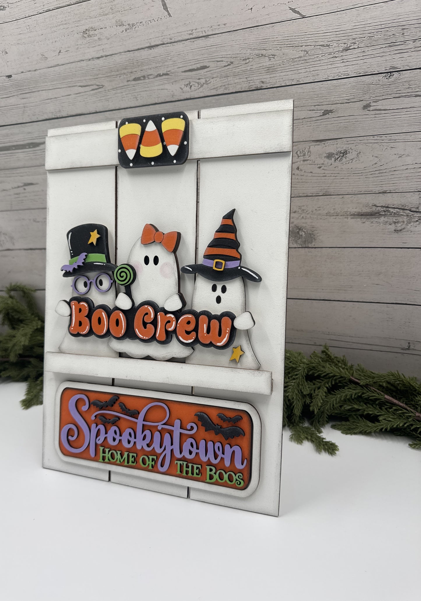 Halloween Kit – Interchangeable Magnetic Boo Crew Sign Insert for 9x13 Holiday Display Holder