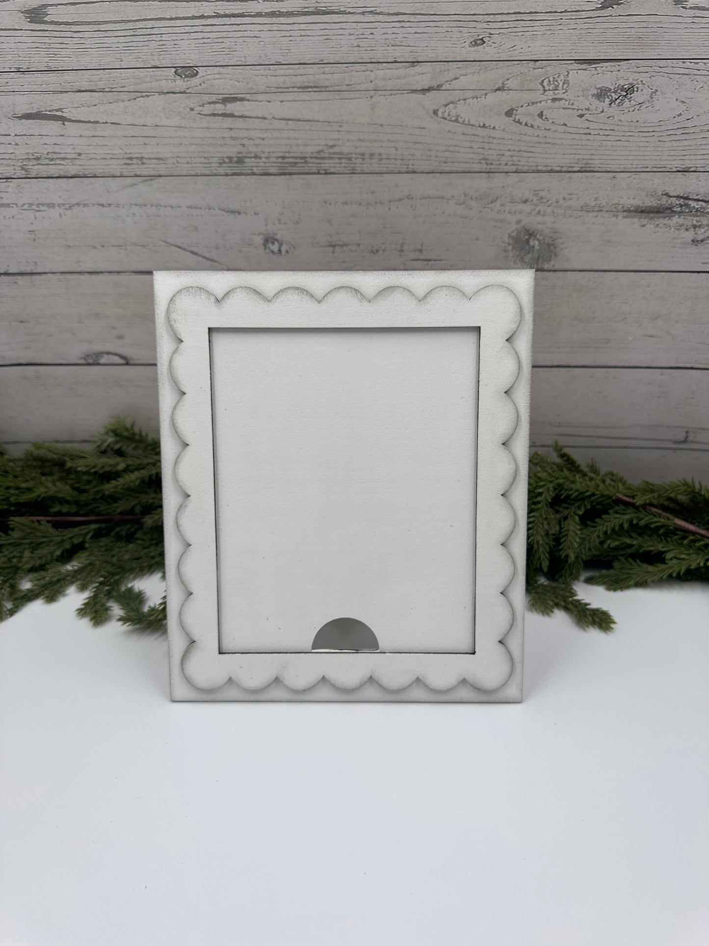 White Interchangeable Sign Holder – Handcrafted Wooden Frame