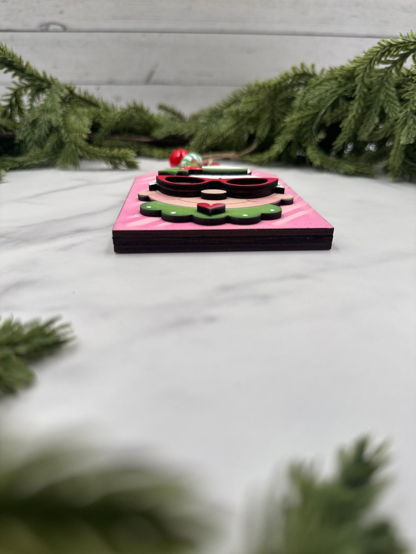 Mrs. Claus Ornament with Gift Card Holder – Handmade Wood Christmas Ornament, Holiday Gift Card Holder, Cute Christmas Décor