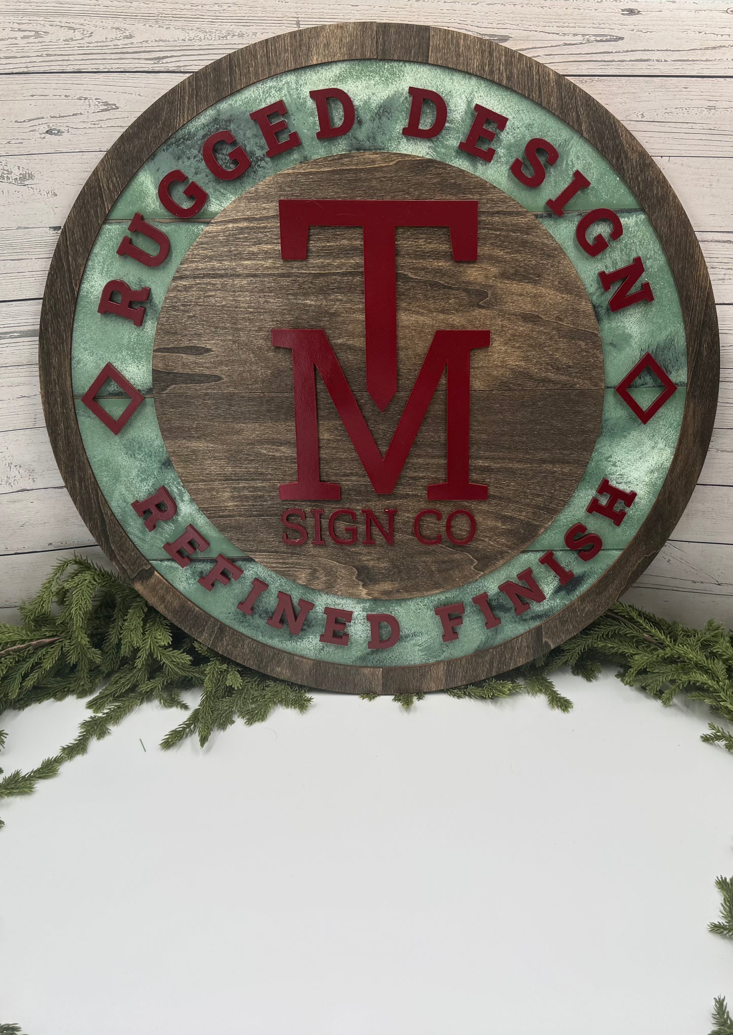 Custom Layered Wood & Acrylic Signs | Design Deposit for Personalized Business, Home, or Office Wall Sign | T&M Signs by Thistle & Mill