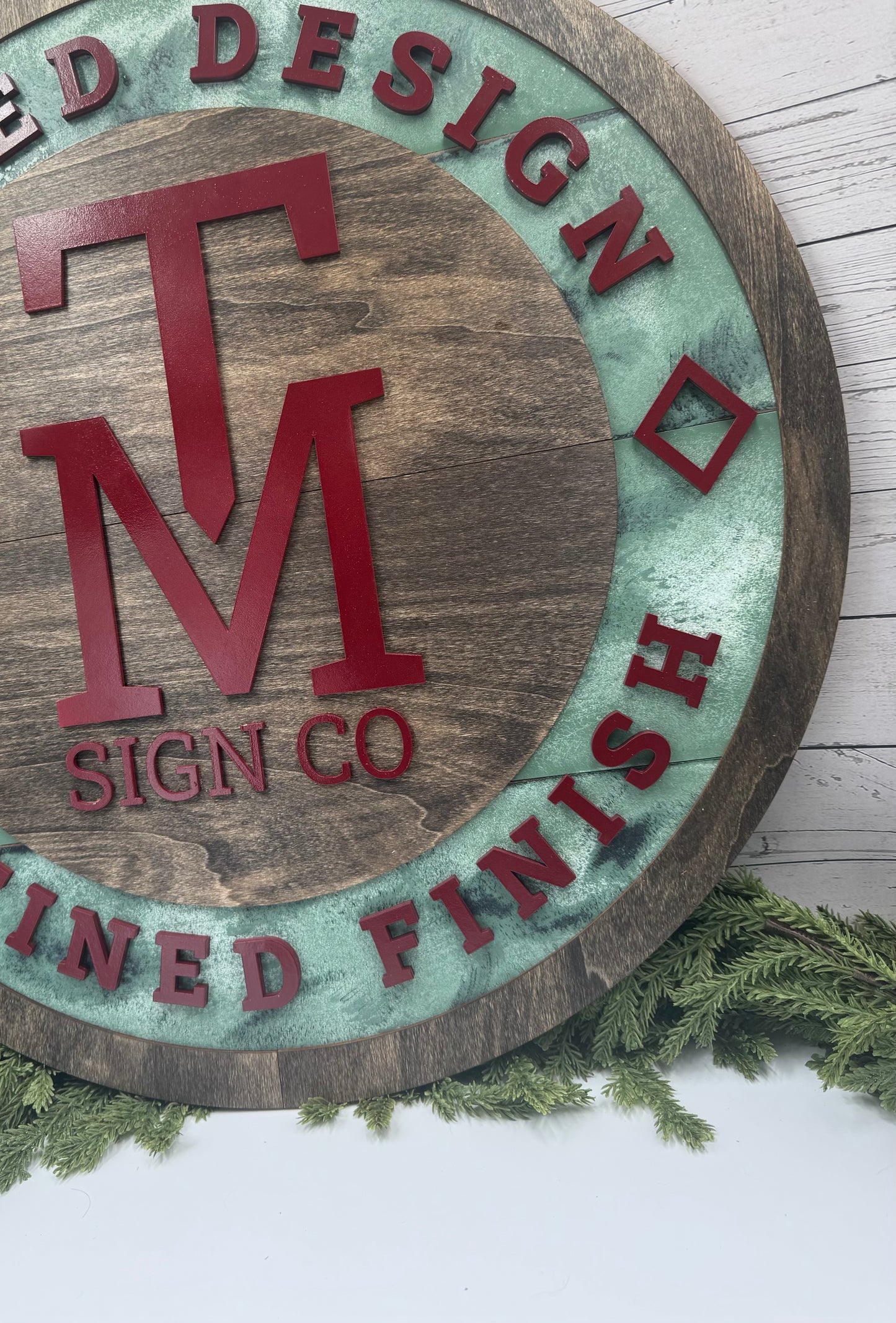 Custom Layered Wood & Acrylic Signs | Design Deposit for Personalized Business, Home, or Office Wall Sign | T&M Signs by Thistle & Mill