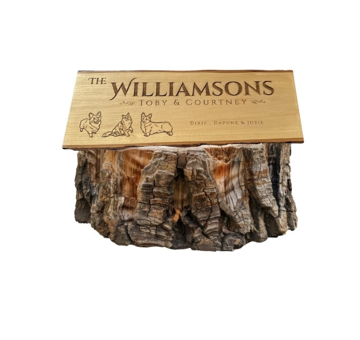 Custom Layered Wood & Acrylic Signs | Design Deposit for Personalized Business, Home, or Office Wall Sign | T&M Signs by Thistle & Mill