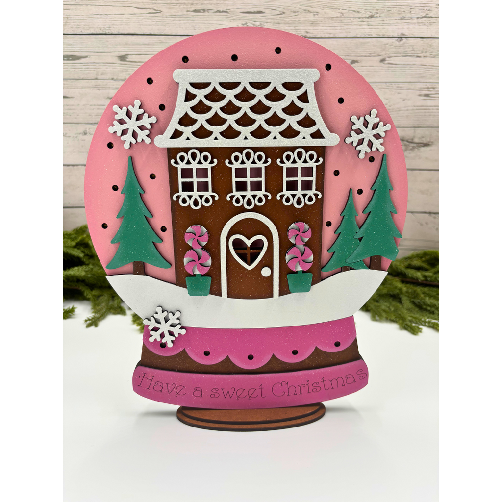 🍬 Have a Sweet Christmas Gingerbread House Shelf Sitter | Light-Up Holiday Décor