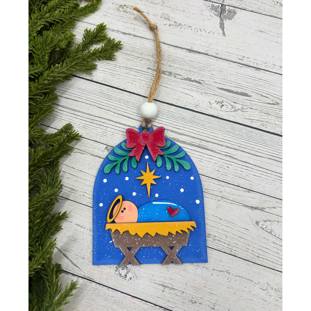 ✨ Nativity Scene Christmas Ornament | Handcrafted Holiday Decor by Thistle & Mill ✨