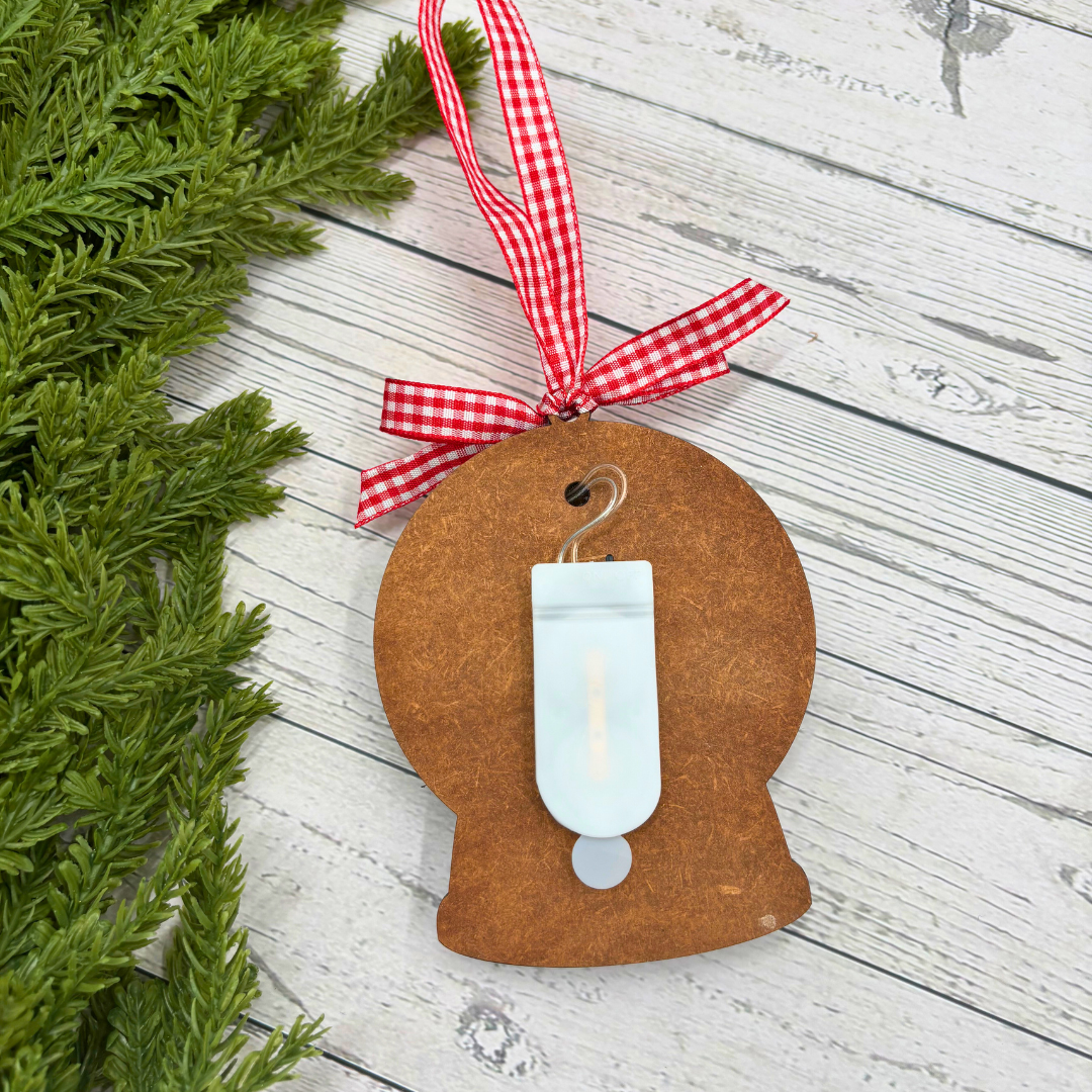 Gnome for Christmas Light-Up Ornament – Handcrafted Wooden Christmas Decor | LED Holiday Ornament | Thistle & Mill