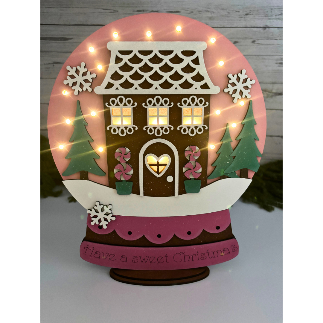 🍬 Have a Sweet Christmas Gingerbread House Shelf Sitter | Light-Up Holiday Décor