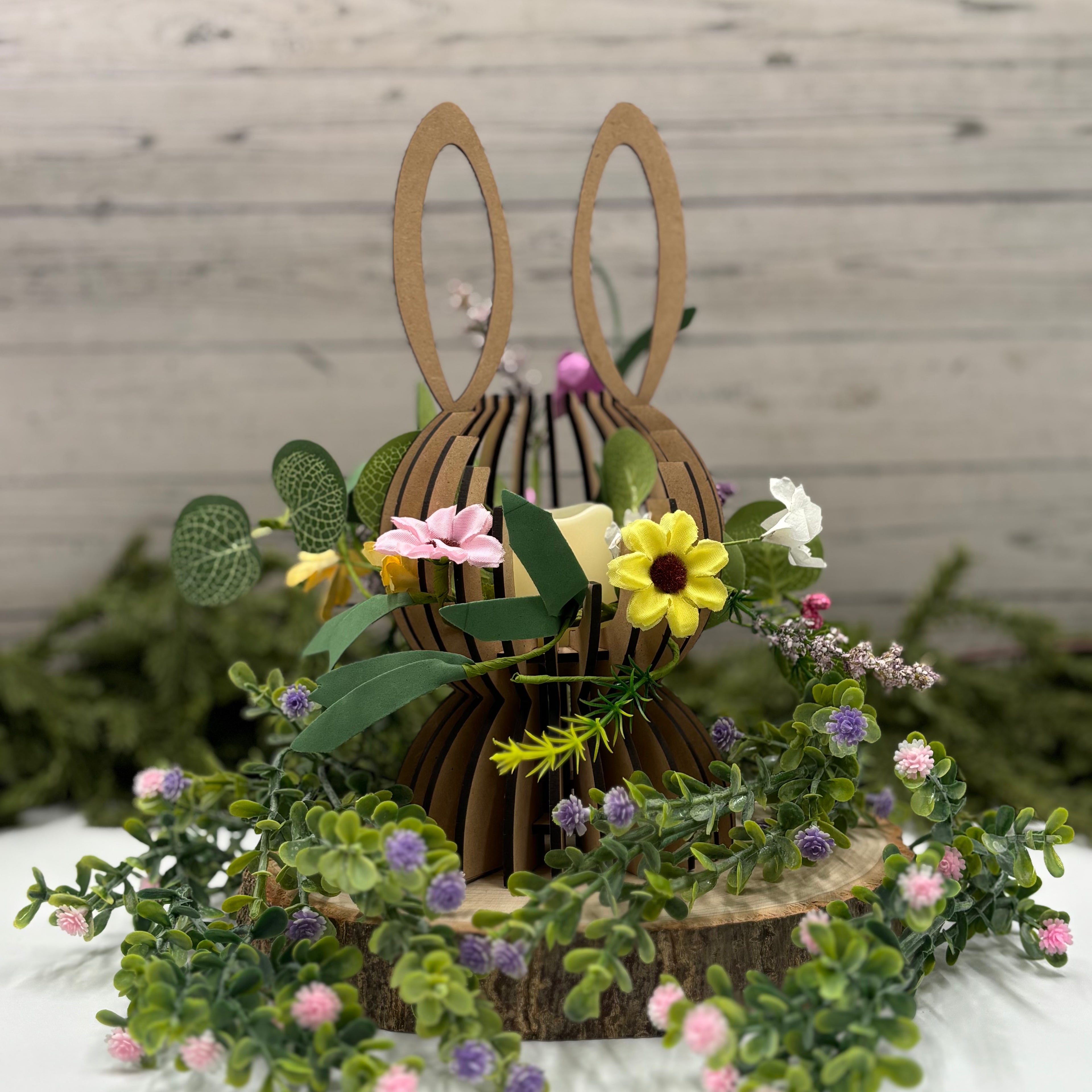 Bunny Votive Candle Holder – Individual or Set | Easter Decor Centerpiece