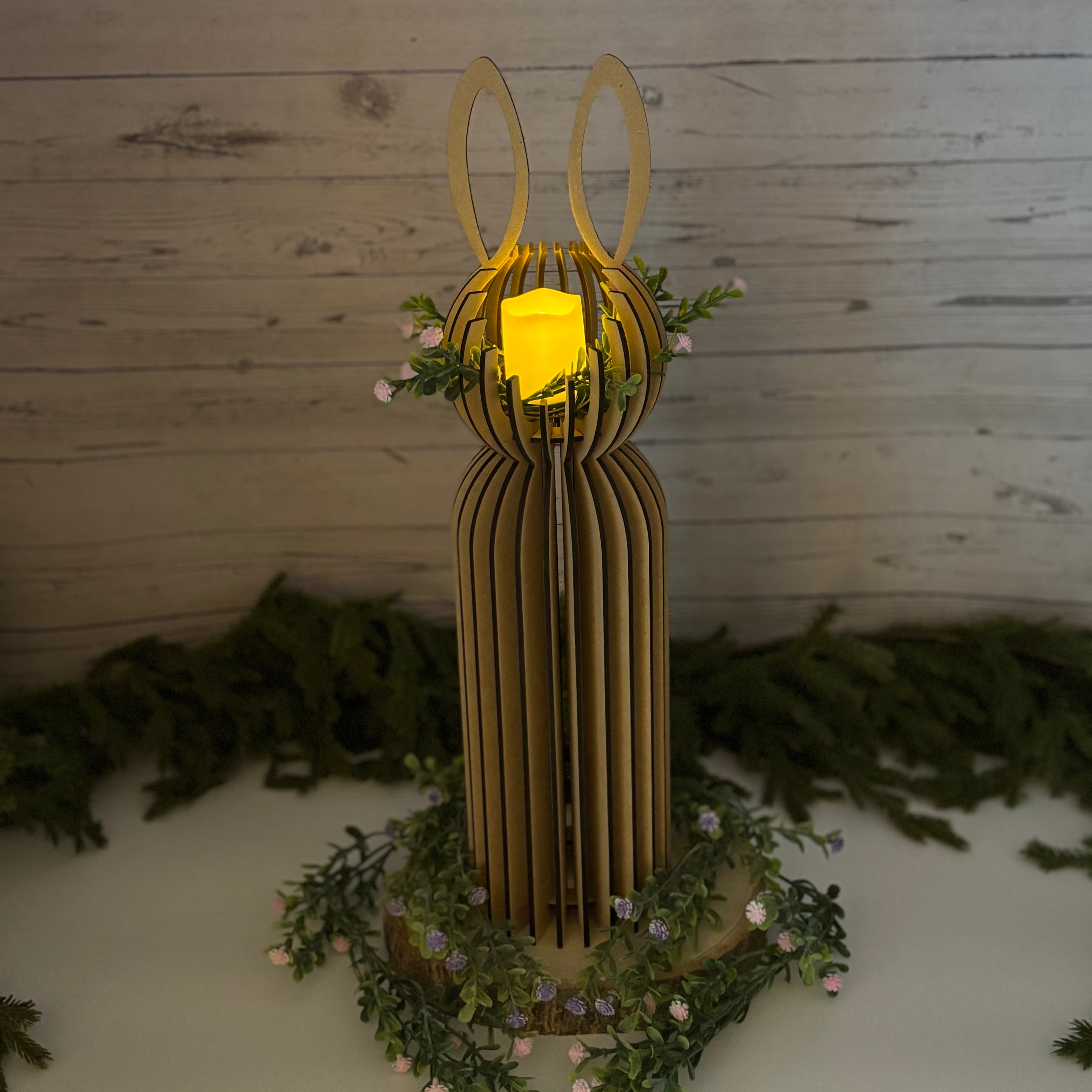 Bunny Votive Candle Holder – Individual or Set | Easter Decor Centerpiece