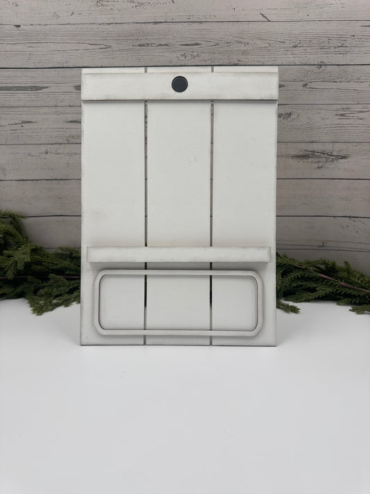 Interchangeable Holiday Sign Holder – Handcrafted Wood Magnetic Display Frame, 9x13 Farmhouse Base for Seasonal Kits