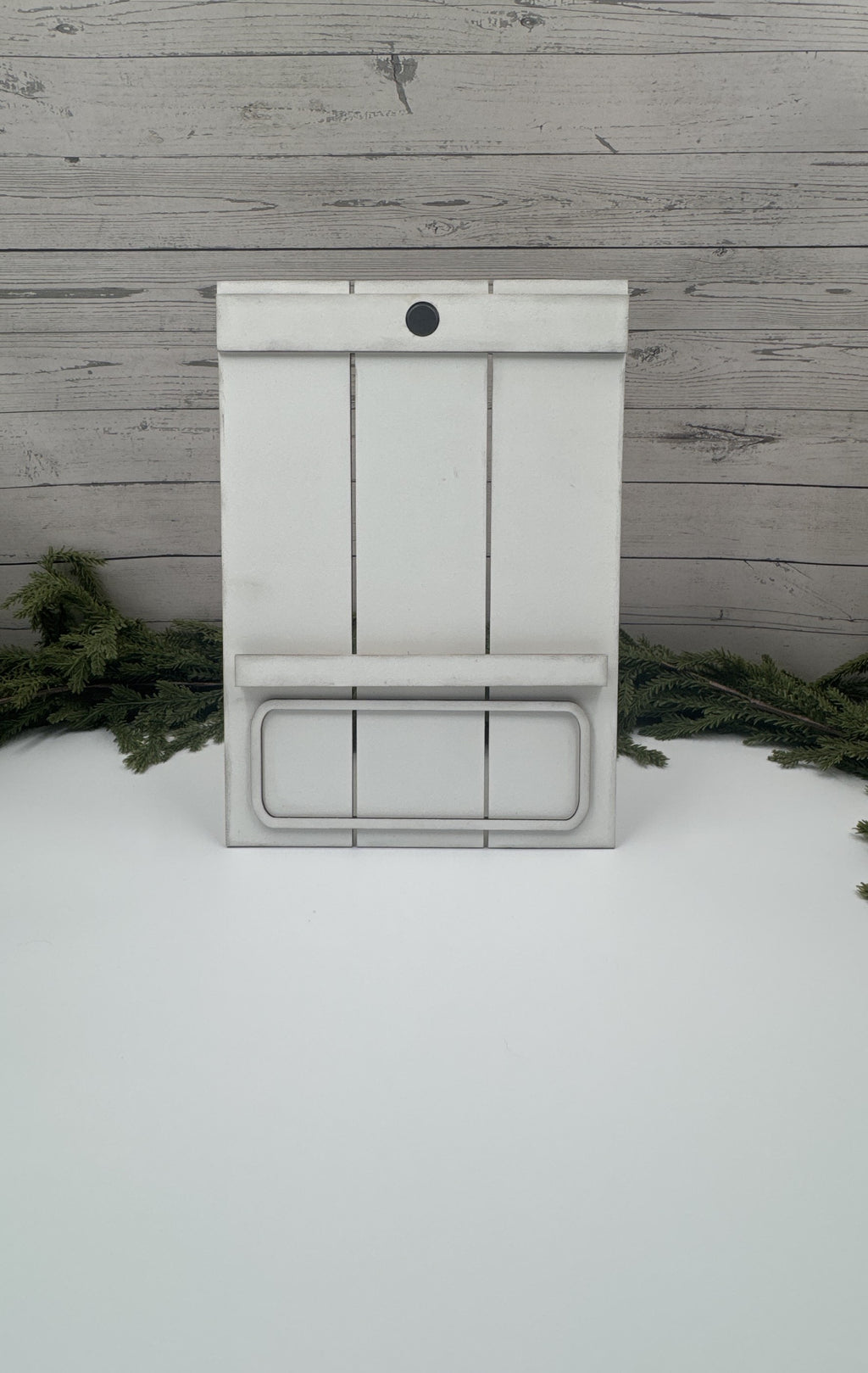 Interchangeable Holiday Sign Holder – Handcrafted Wood Magnetic Display Frame, 9x13 Farmhouse Base for Seasonal Kits