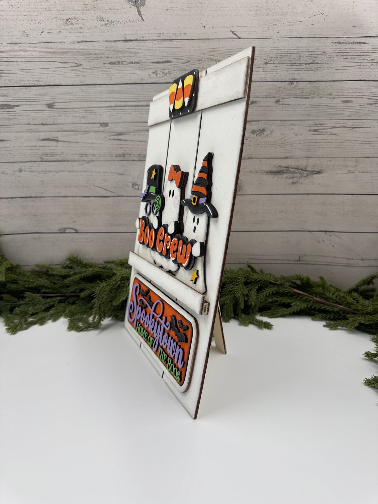 Halloween Kit – Interchangeable Magnetic Boo Crew Sign Insert for 9x13 Holiday Display Holder
