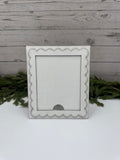 White Interchangeable Sign Holder – Handcrafted Wooden Frame