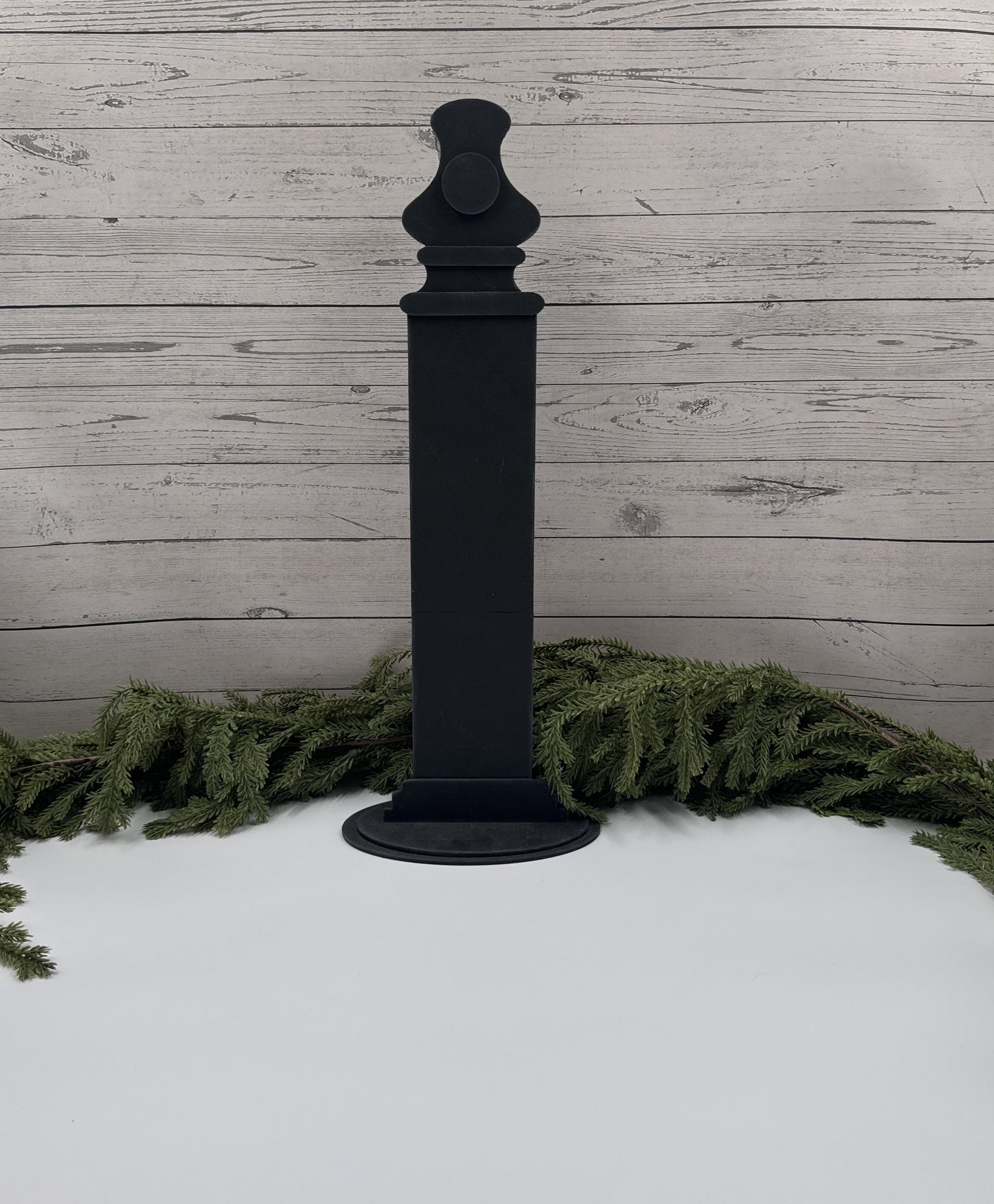 Display Stand for 10.5” Hanging Signs – Handcrafted Wooden Base for Seasonal Round Sign Collection