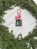 Joy Christmas Ornament – Handmade Wood Ornament, Holiday Tree Décor, Rustic Farmhouse Christmas Decoration