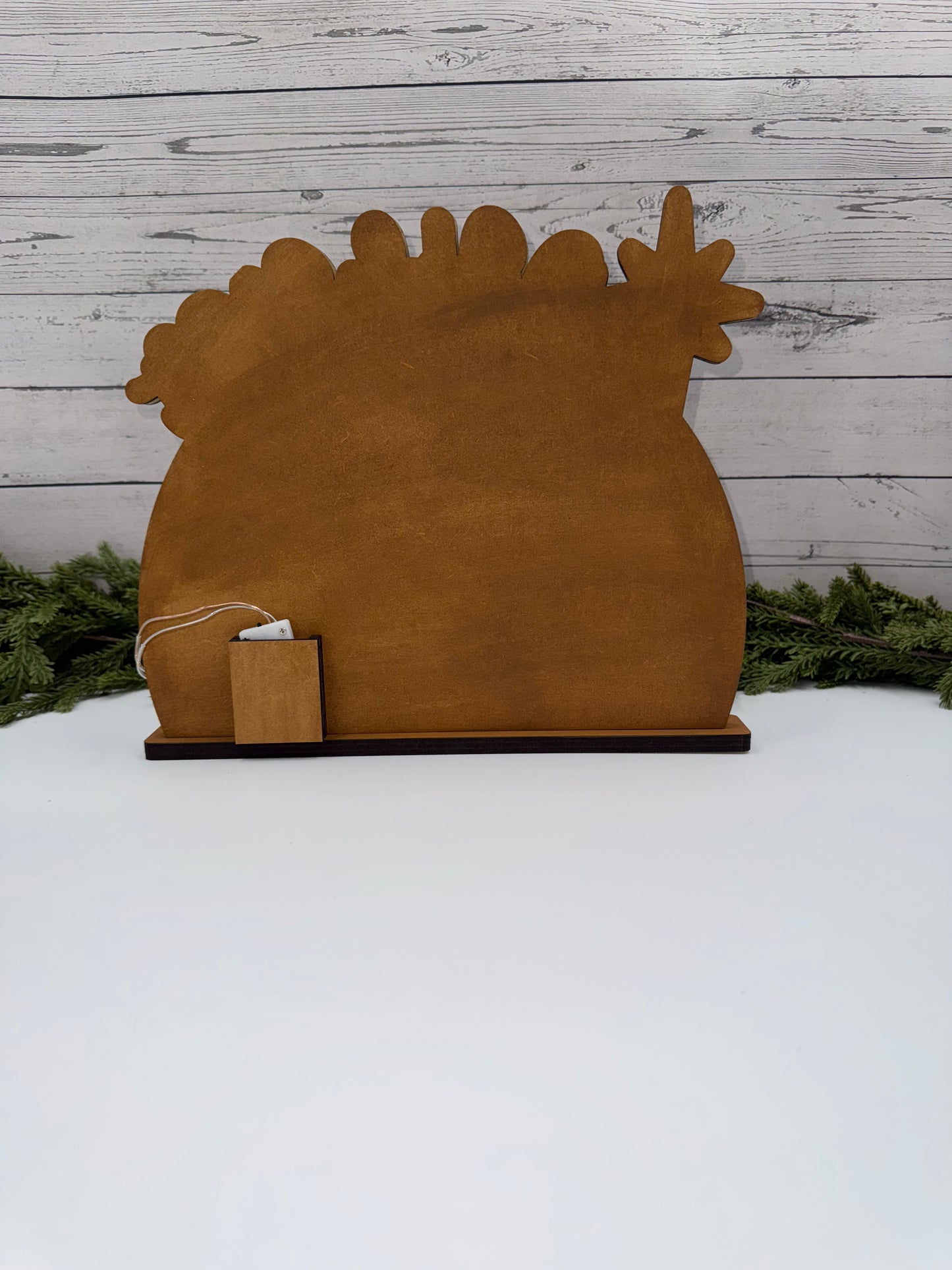 Layered Nativity Scene Shelf Sitter (with LED Lights)