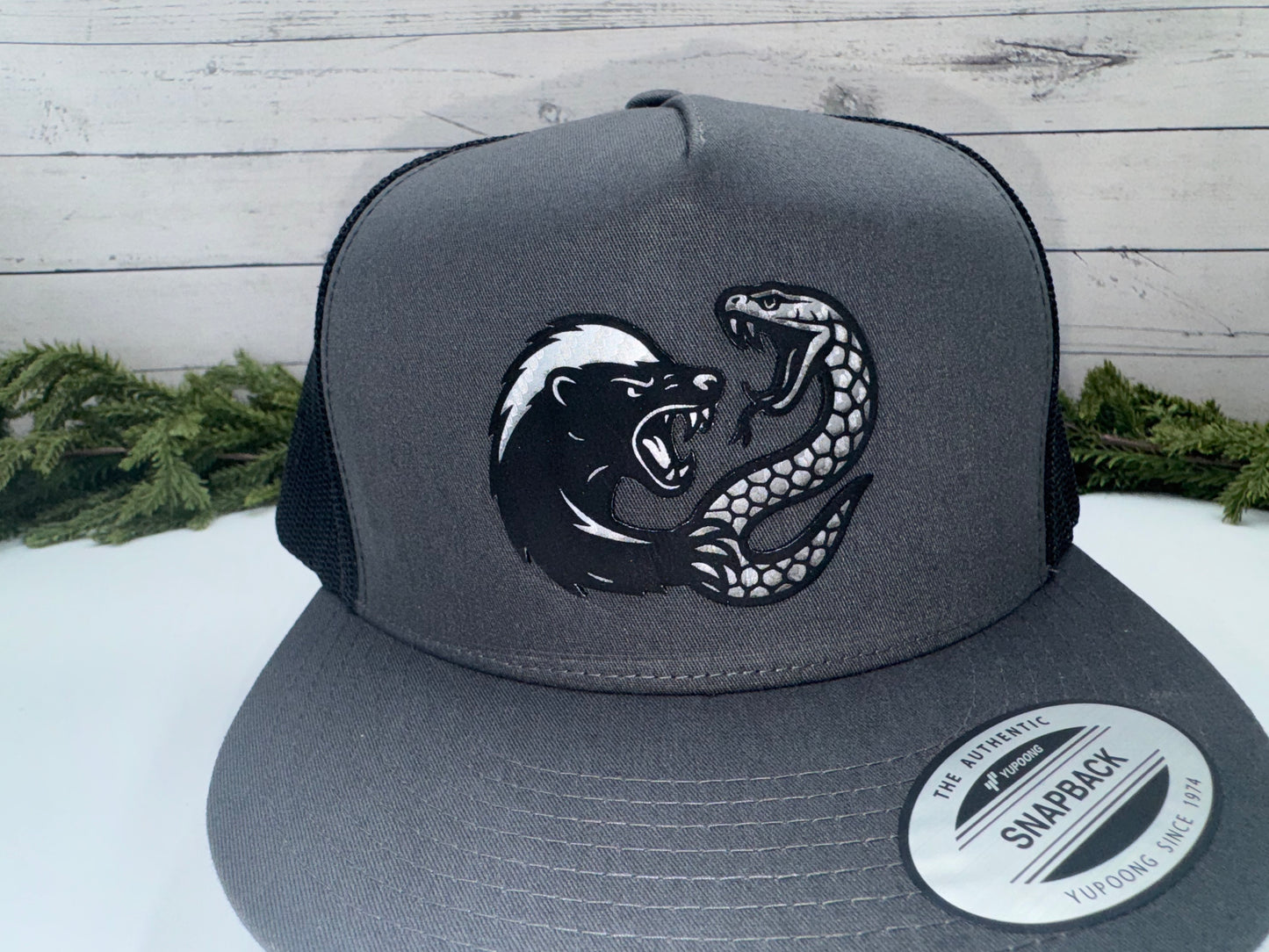 Custom Hat with Vegan Leather or Acrylic Patch – Handcrafted & Laser Engraved