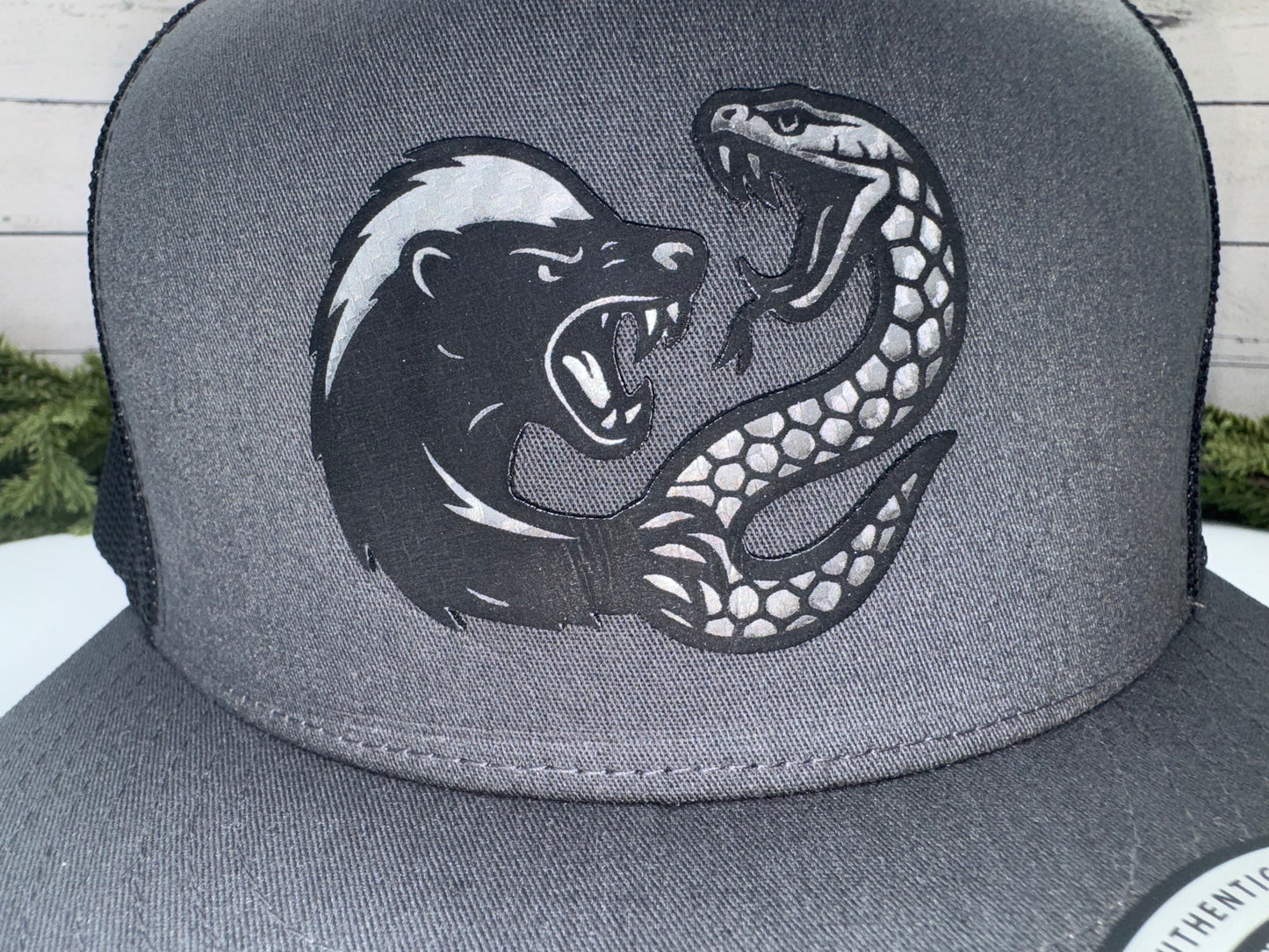 Custom Hat with Vegan Leather or Acrylic Patch – Handcrafted & Laser Engraved