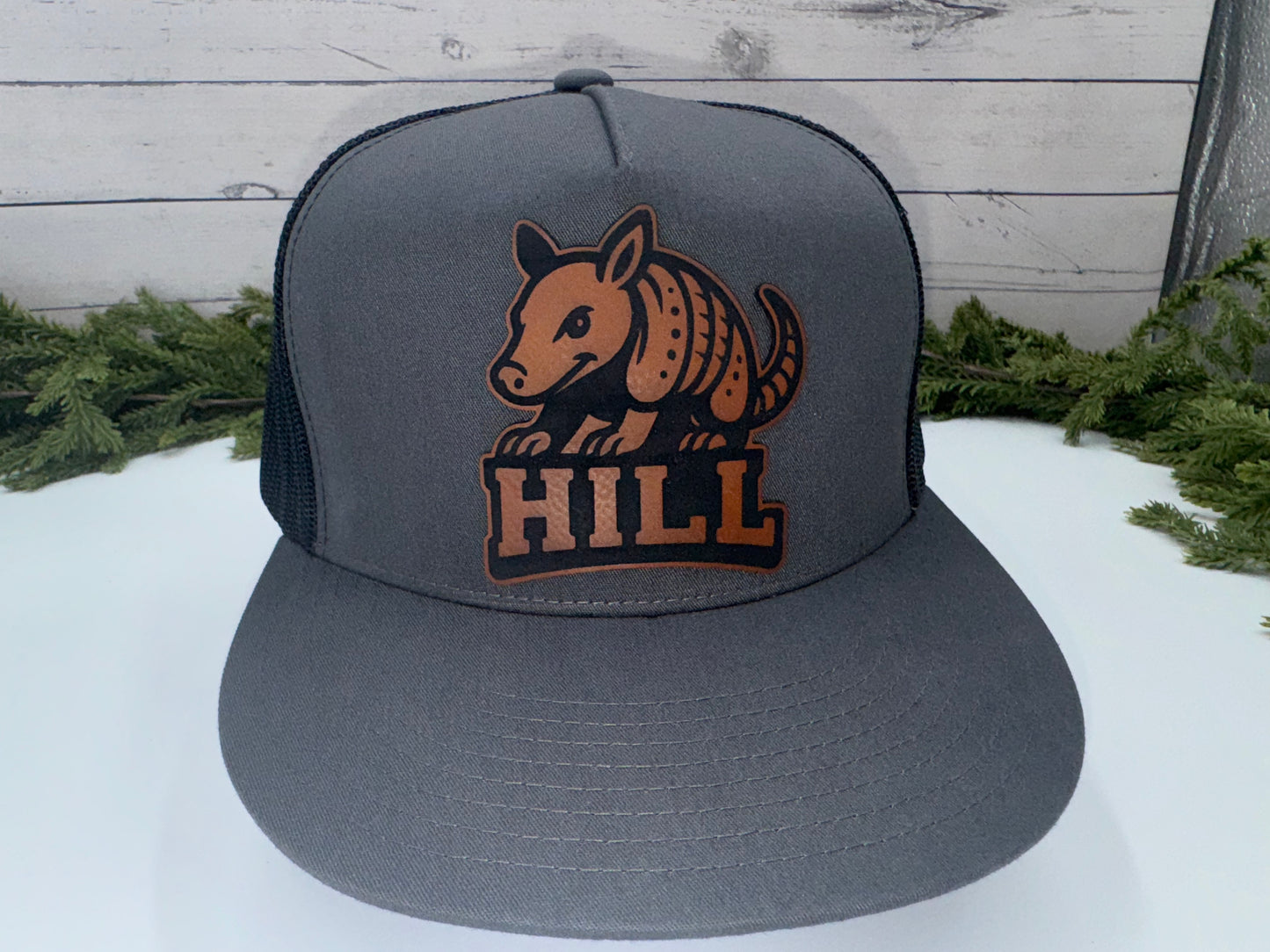 Custom Hat with Vegan Leather or Acrylic Patch – Handcrafted & Laser Engraved
