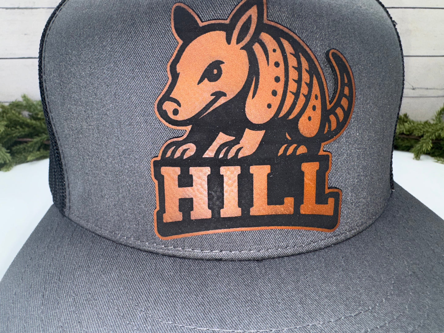 Custom Hat with Vegan Leather or Acrylic Patch – Handcrafted & Laser Engraved