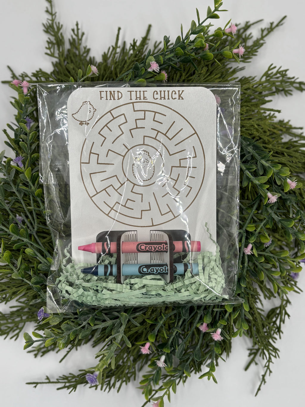 Easter Mini Game Set for Kids | Tic Tac Toe, Dots & Boxes, Maze, Hangman | Travel Games with Crayons | Easter Basket Stuffer