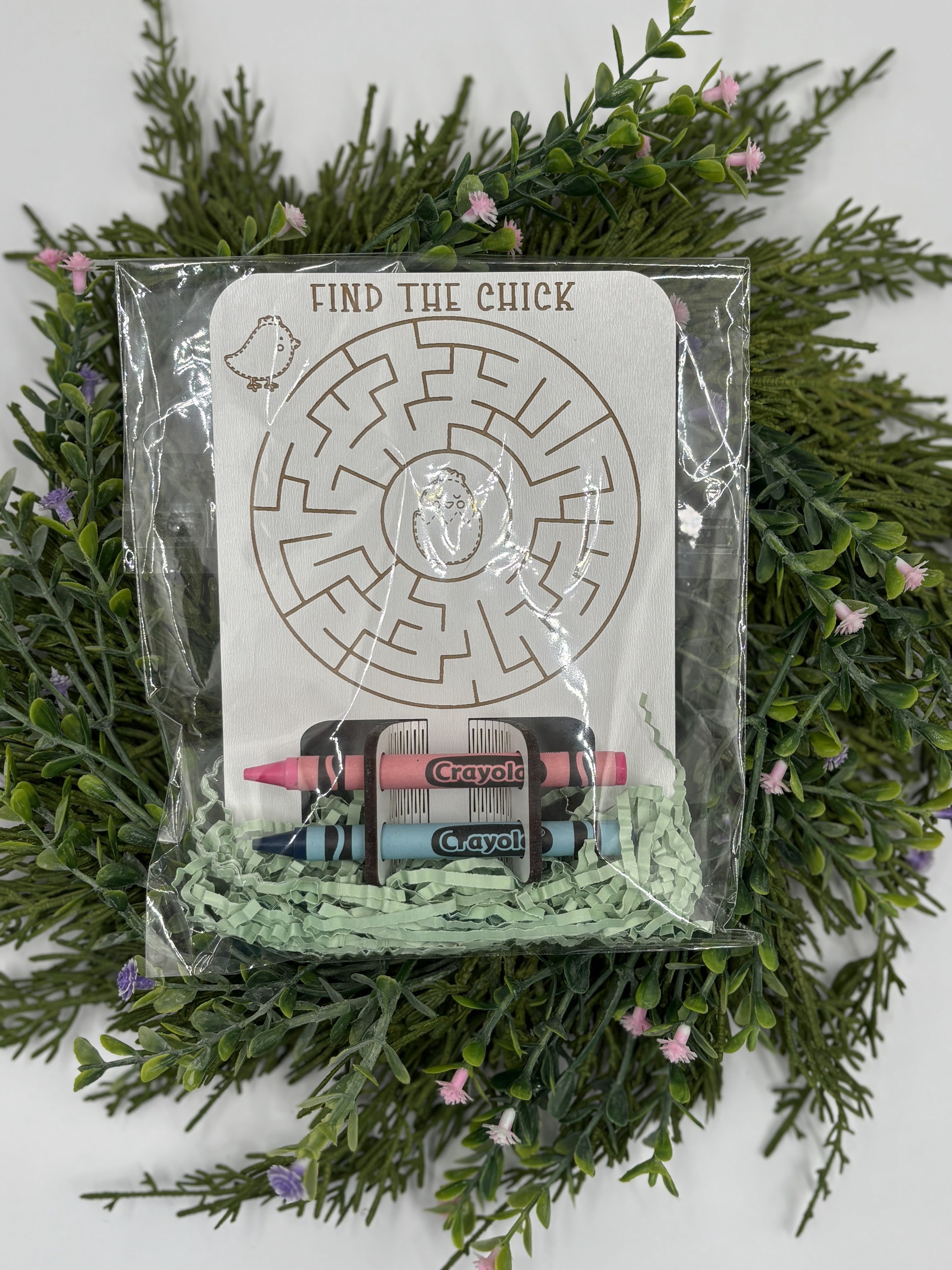 Easter Mini Game Set for Kids | Tic Tac Toe, Dots & Boxes, Maze, Hangman | Travel Games with Crayons | Easter Basket Stuffer