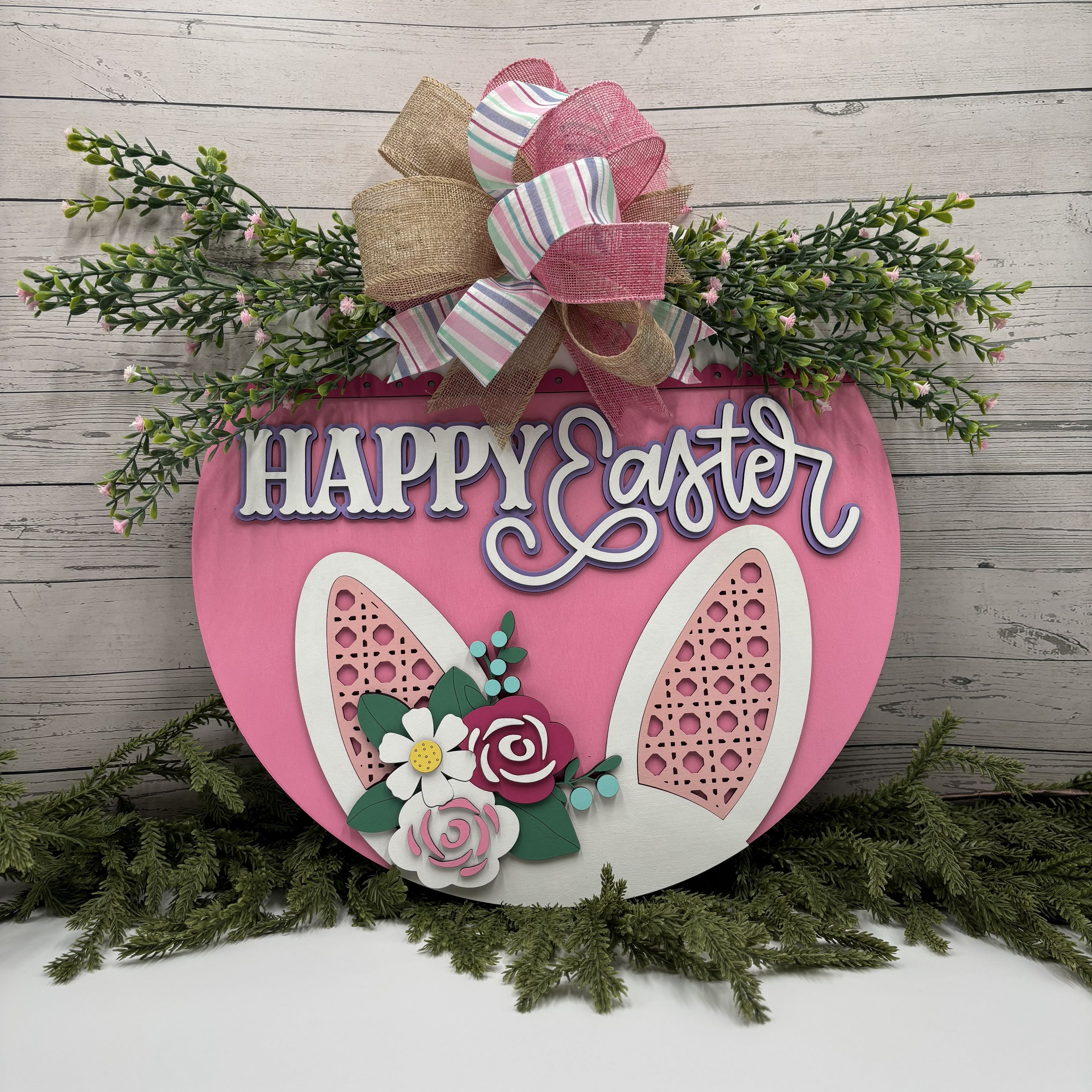 Happy Easter 16” Door Hanger | Easter Decor