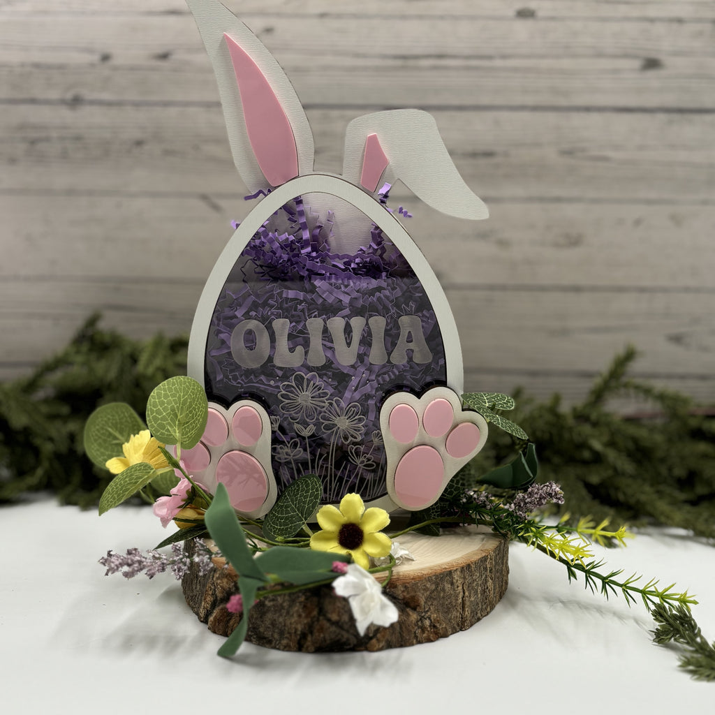 Personalized Easter Bunny | Fillable Candy Holder | Easter Gift for Kids