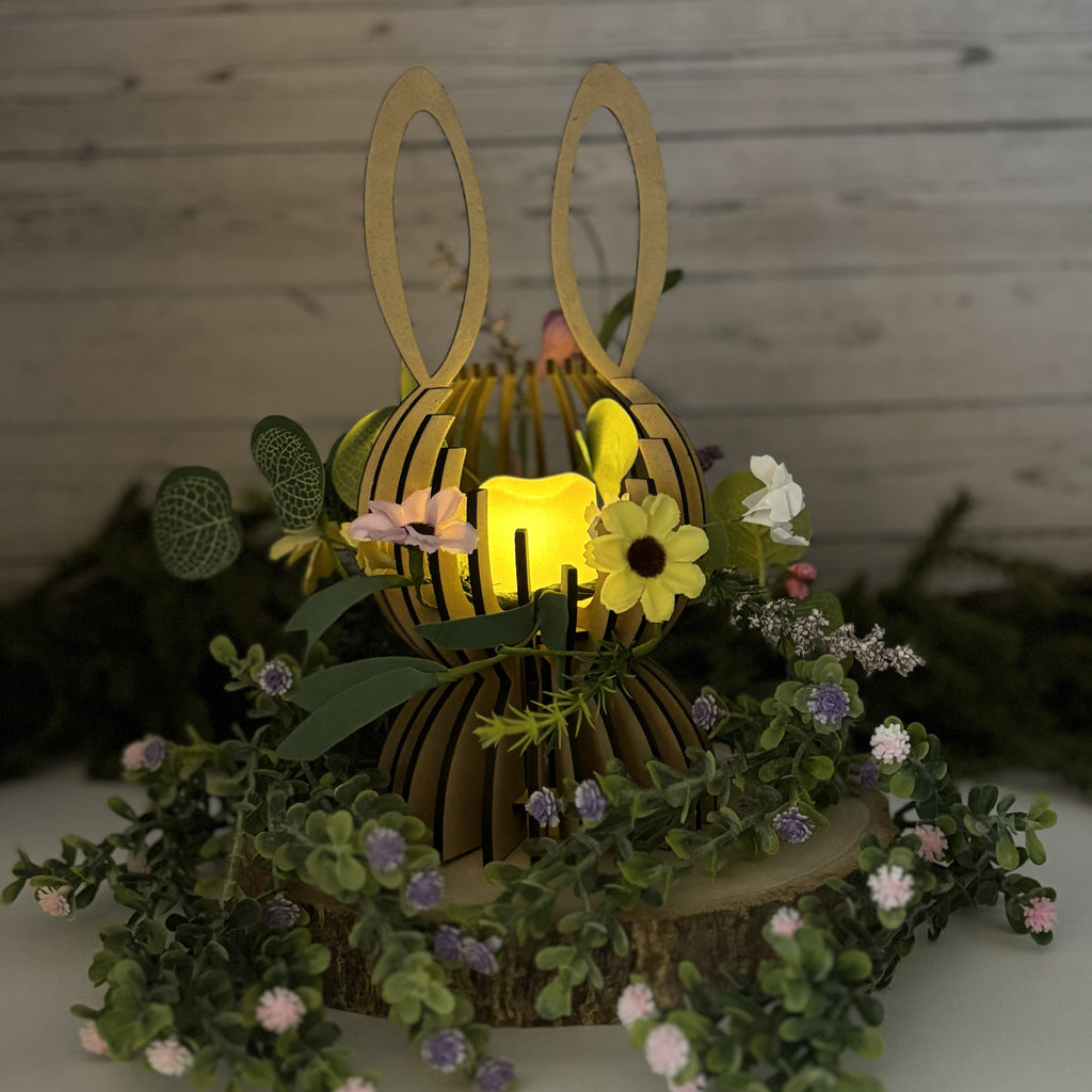 Bunny Votive Candle Holder – Individual or Set | Easter Decor Centerpiece
