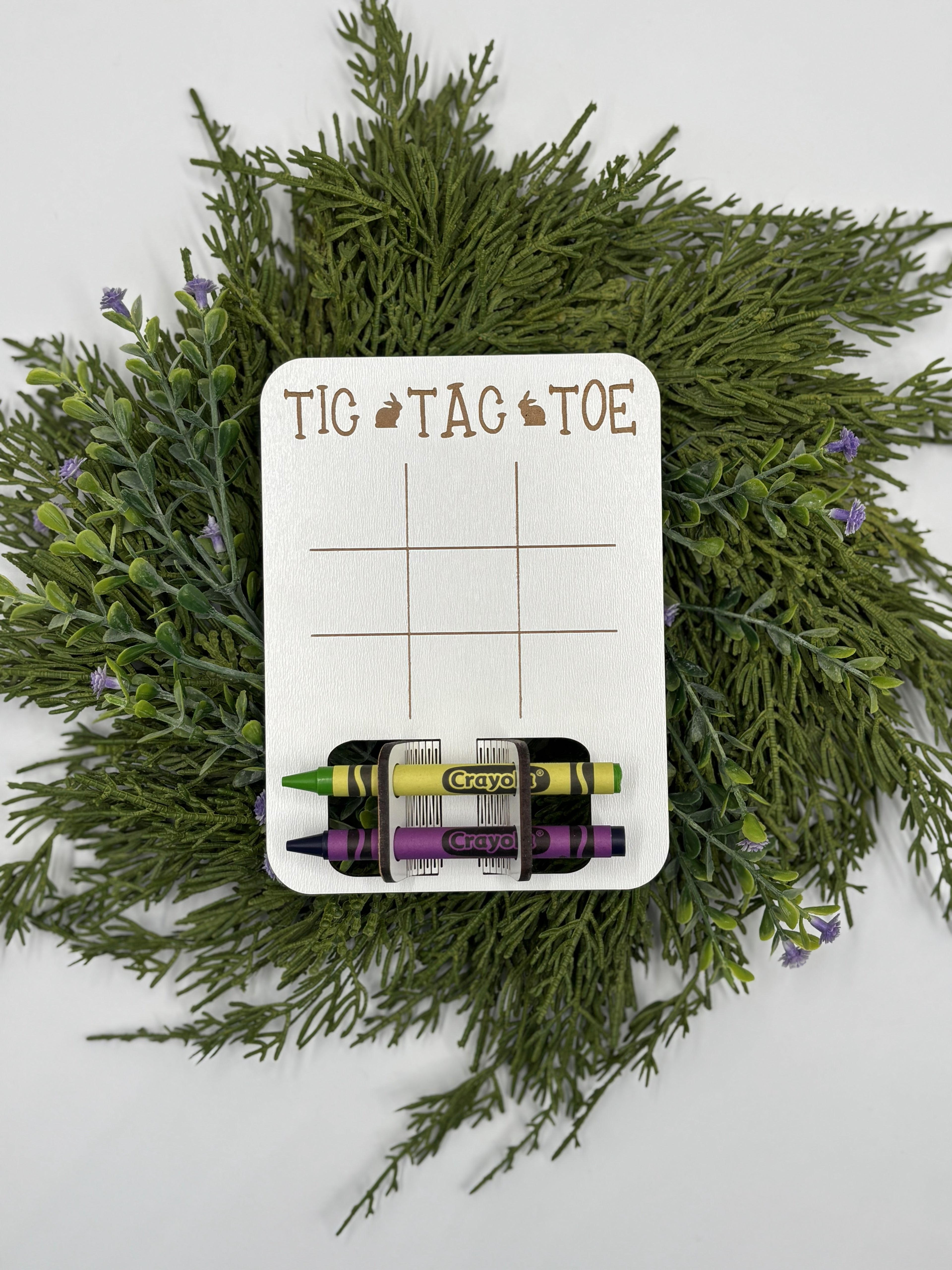 Easter Mini Game Set for Kids | Tic Tac Toe, Dots & Boxes, Maze, Hangman | Travel Games with Crayons | Easter Basket Stuffer